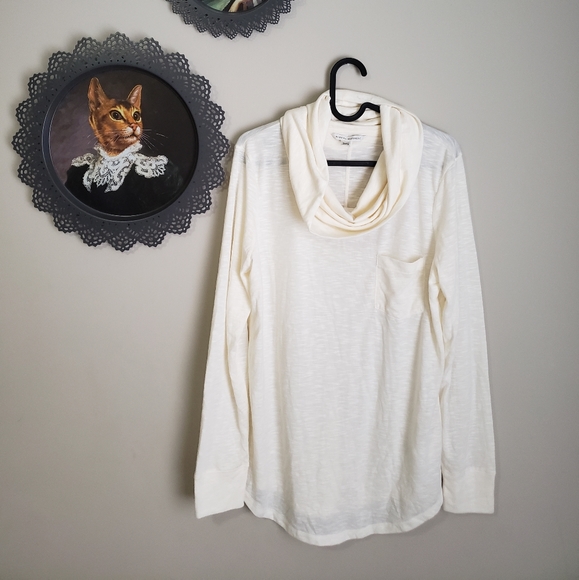BANANA REPUBLIC | white long sleeve top - Picture 1 of 6